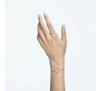 Swarovski Signum Armband, Weißes und rose Vergoldetes Damenarmband mit Strahlenden Swarovski Kristallen