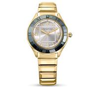 Swarovski Damen-Armbanduhr 5635450, 37 mm, goldfarbene Oberfläche und intensiver grauer Lünette, Armband