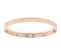 Swarovski Damen-Armreif 5098368 – Metalllegierung, Glas weiß, Ø 5,8 cm
