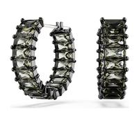 Swarovski Damen Creolen Matrix Ohrringe grau 5658650