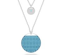 Swarovski Damen-Kette Metall Swarovski-Kristall One Size Blau 32021300