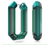 Swarovski Damen Ohrring Lucent Kreolen Statement, Achteckform, Grün 5633953