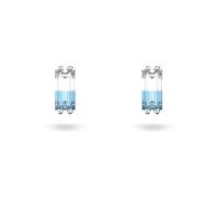 Swarovski Stilla Ohrstecker, Rhodinierte Damenohrringe mit Zweifarbigen Kristallen im Kissenschliff
