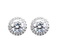 Swarovski Damen-Ohrstecker Metall Swarovski-Kristall One Size, Silber 32022398