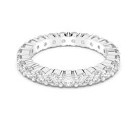 Swarovski Damen-Ring Platiniert Kristall transparent Rundschliff 49
