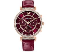 Swarovski Damen Uhr Chronograph 5580345 Roségold, Edelstahl, Kristall, Wasserbeständig 50m