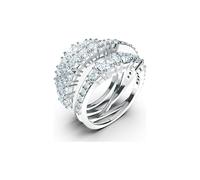 Swarovski Ring - Swarovski Twist damen Ring Silber 5584650 - Gr. 52 - in Silber - für Damen