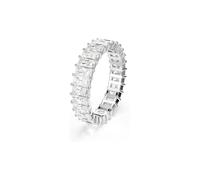 Swarovski Matrix Ring, Baguette-Schliff, Weiß, Rhodiniert