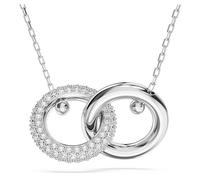 Swarovski Dextera Anhänger, Rhodinierte Damenhalskette mit Strahlenden Swarovski Kristallen