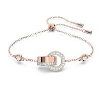 Swarovski Armband - Hollow Interlocking loop gold-tone plated - Gr. M - in Weiß - für Damen