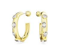 Swarovski Dextera Creolen 5663261 Verschiedene Schliffe, Weiß, Goldlegierungsschicht