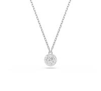 Dextera Anhänger, Rundschliff, Kugel, Weiß, Rhodiniert