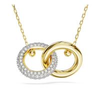 SWAROVSKI Dextera Halskette mit ineinandergreifender Schlaufe und klaren Kristallen