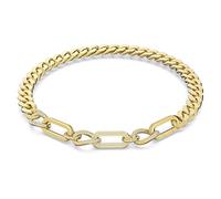 Swarovski Damen Halskette Dextera Statement, Gemischte Glieder, Weiß, Goldlegier...