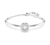 Swarovski Armreif Dextera 5733399 – rhodiniert, klarer Kristallpavé-Zirkonia, 17 cm, silber