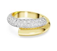 Swarovski Ring Dextera – Cocktail-Ring Weiß, Goldlegierungsschicht, Gr. 52 – Damen