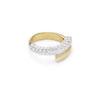 Swarovski Ring Dextera 5668810 Weiß, Goldlegierungsschicht, Größe 50