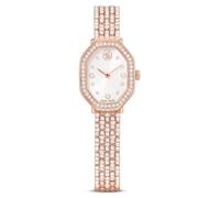 Swarovski Dextera Octagon Armbanduhr, hergestellt in der Schweiz, Armband aus Metall, Roségoldton