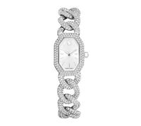 Swarovski dextera quarz silberfarbenem damen uhr mit weißem zifferblatt und edelstahl armband one_size Silber
