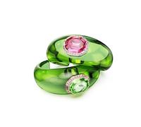 Swarovski Dulcis Kollektion Manschetten-Set, Oktagonschliff, Pavé, Mehrfarbig, Goldfarben plattiert