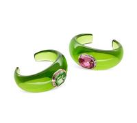 Swarovski Dulcis Kollektion Manschetten-Set, Oktagonschliff, Pavé, Mehrfarbig, Goldfarben plattiert