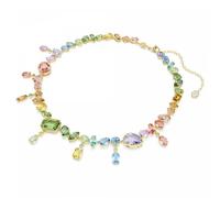 Swarovski Halskette Gema 5737443, Damen, Mehrfarbig, Schwingende Kristalle, 18K Goldbeschichtet, OS
