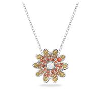 Swarovski Eternal Flower Halskette, Rhodinierte Damenhalskette mit Mehrfarbigen Kristallen