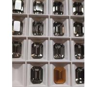 Swarovski® Fancy Vintage Octagon Black Diamond 14x10mm