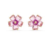 Idyllia Ohrstecker, Blume, Rosa, Goldlegierungsschicht