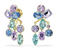Swarovski Ohrring-Jackets Gema – verschiedene Schliffe, mehrfarbig, Goldlegierungsschicht OS