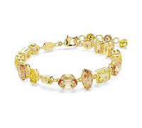 Swarovski Gema Armband, Mischschliff, Gelb, 18 Karat Vergoldet