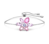 Swarovski Gema Armband, Rhodiniertes Damenarmband mit Zartem Blumen-Design und Strahlenden Swarovski Kristallen