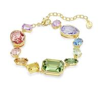 Swarovski Gema Armband, Verschiedene Schliffe, Mehrfarbig, Goldlegierungsschicht