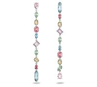 Swarovski Gema Drop-Ohrhänger, Mehrfarbige und Rhodinierte Hängeohrringe mit Strahlenden Swarovski Kristallen