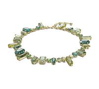 Swarovski Gema Halskette, Vergoldete Damenkette mit Mehrfarbigen Swarovski Kristallen