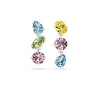 Gema Ohrringe, Tropfen, Rhodium, glänzend, mehrfarbig - P_130776, One Size, Roségold