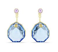 Swarovski Ohrring-Jackets Gema, Blau, Goldlegierungsschicht