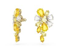 Swarovski Gema Ohrstecker, Rhodinierte Ohrringe mit Rosafarbenen Swarovski Kristallen