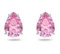 Swarovski Gema Ohrstecker, Vergoldete Damenohrringe mit Zarten Blumen-Motiven und Strahlenden Swarovski Kristallen