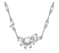 Kette ohne Anhänger SWAROVSKI "Gema Halskette, 5644683" Halsketten Gr. Metall, Länge: 41 cm Breite: 2 mm, weiß (metallfarben, kristallweiß, kristallweiß) Damen Ketten ohne Anhänger mit Swarovski Kristall (10676425-0)