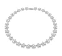 Ariana Grande x Swarovski Halskette, Rundschliff, Blume, Weiß, Rhodiniert OS