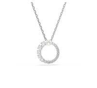 Swarovski Matrix-Anhänger, Kristallperle, Rundschliff, klar, rhodiniert, One Size, Kristall, Kristall