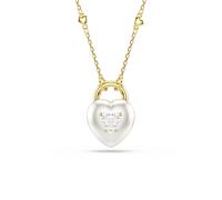 Swarovski Anhänger Idyllia – Herz, verschiedene Schliffe, Weiß, Goldlegierungsschicht – OS