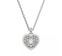 Swarovski Halskette - Hyperbola pendant, Heart, Rhodium plated - Gr. unisize - in Weiß - für Damen