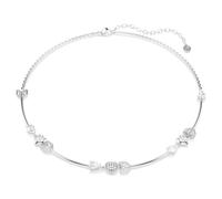 Idyllia Halskette, Herz mit Pfeil, Weiß, Rhodiniert OS