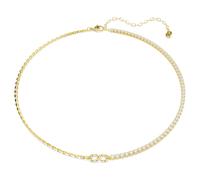 Collier SWAROVSKI "Schmuck Geschenk MATRIX Halskette", gold (gelbgoldfarben, kristallweiß), Halsketten, Damen, Metall, Collier, mit Swarovski Kristall (87152220-0) gelbgoldfarben, kristallweiß