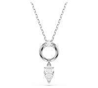 Mesmera Anhänger, Tropfenschliff, Weiß, Rhodiniert OS