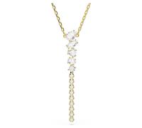 Mesmera Y-Halskette, Verschiedene Schliffe, Weiß, 18K goldbeschichtet OS