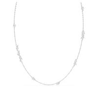 Swarovski Mesmera Halskette, Marquiseschliff, weiß, rhodiniert