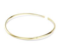 Swarovski Mesmera Halskette, gemischter Schnitt, Weiß, 18 Karat Gold-Finish (Größe M)
